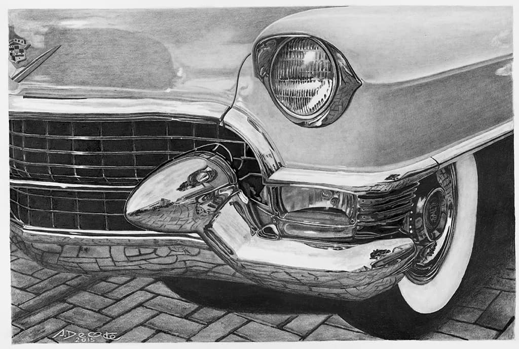 Timeless Elegance: A Monochrome Tribute to Classic Automotive Design