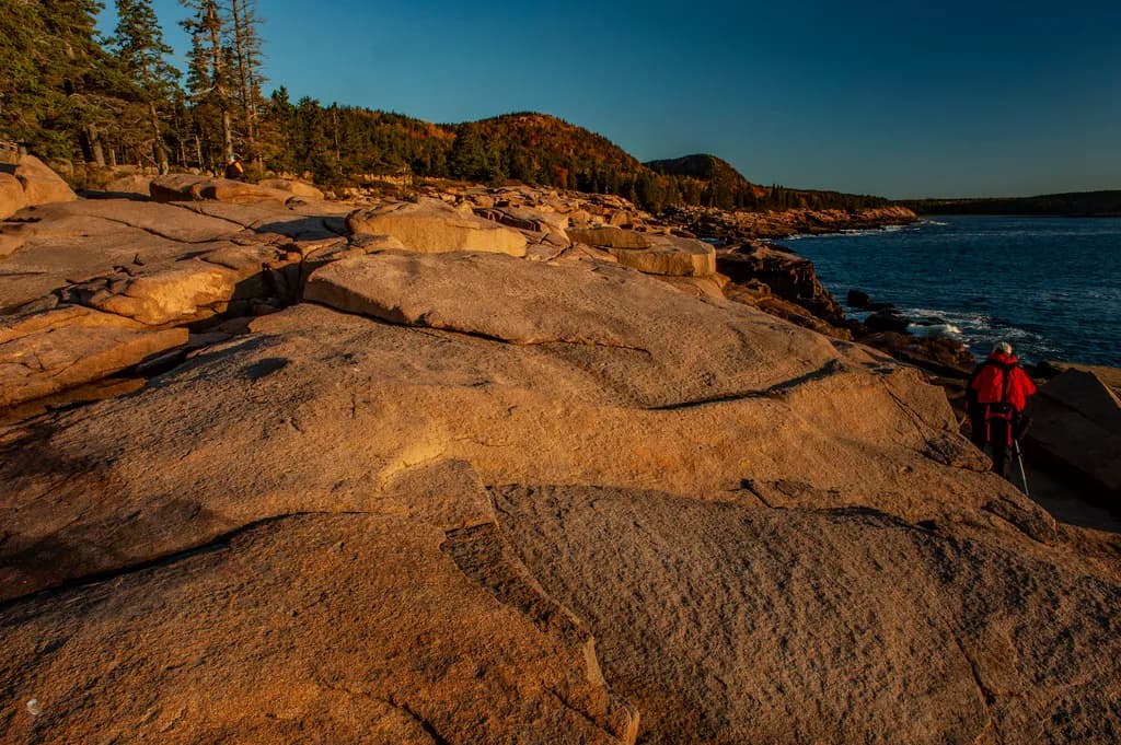 Sunset Serenity: A Rocky Coastal Journey Through Nature's Beauty