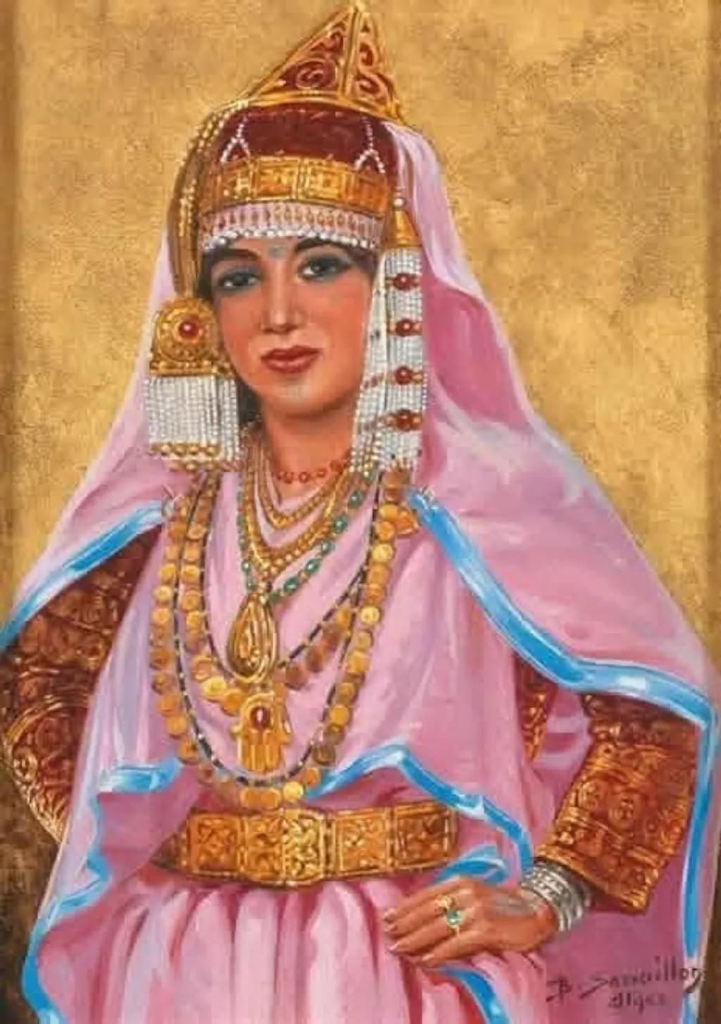 Regal Woman in Traditional Attire