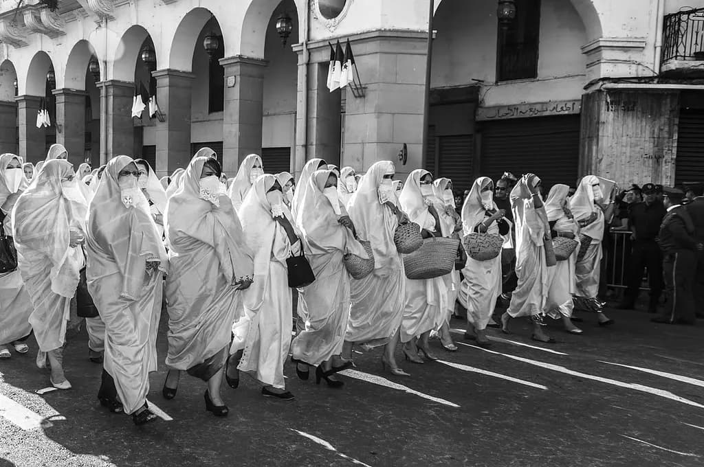 March of Veiled Women