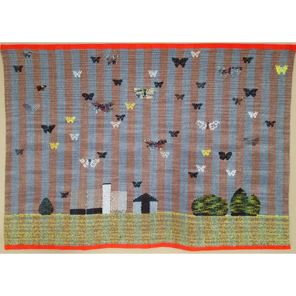 Whispers of Color: A Tapestry of Butterflies in a Serene Landscape