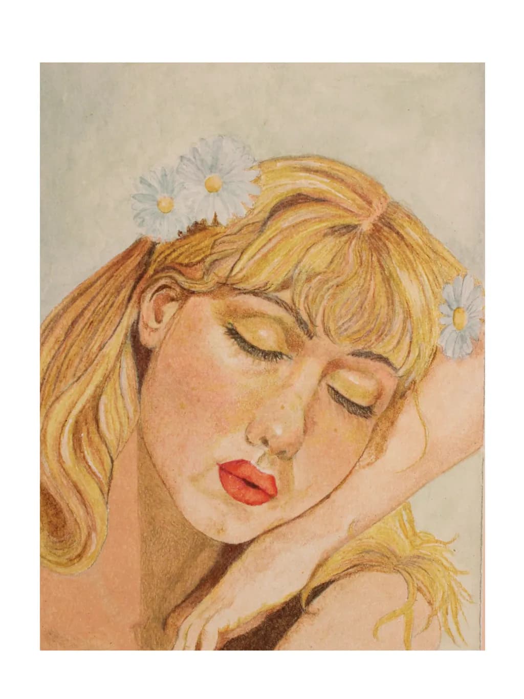 Whispers of Serenity: A Portrait of Beauty and Floral Elegance