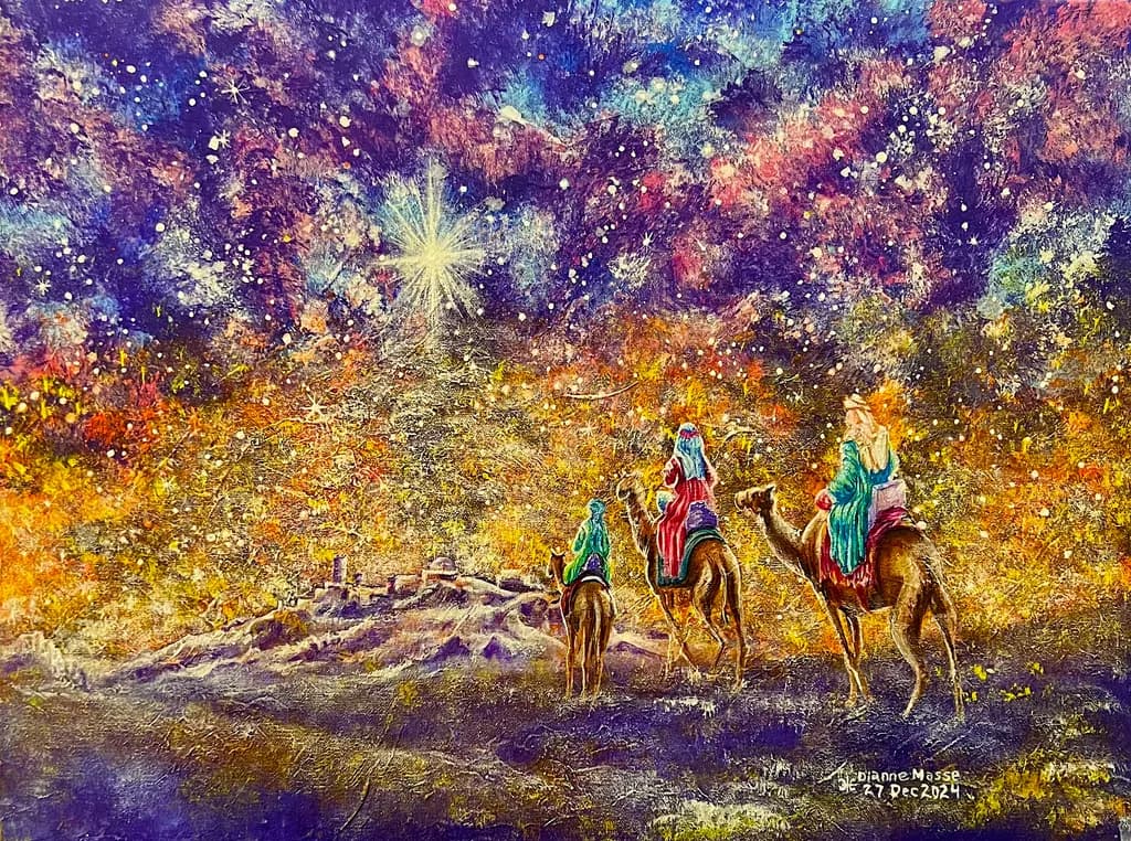 Three kings Arrive at Bethlehem