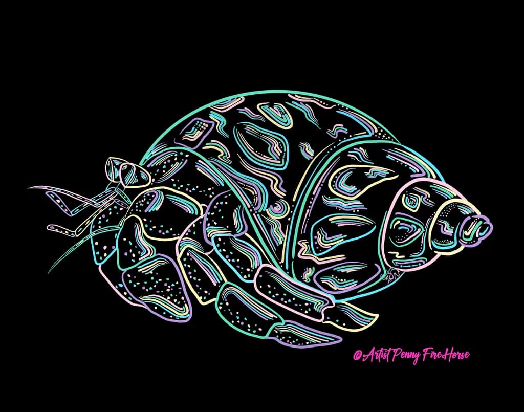 Neon Hermit Crab