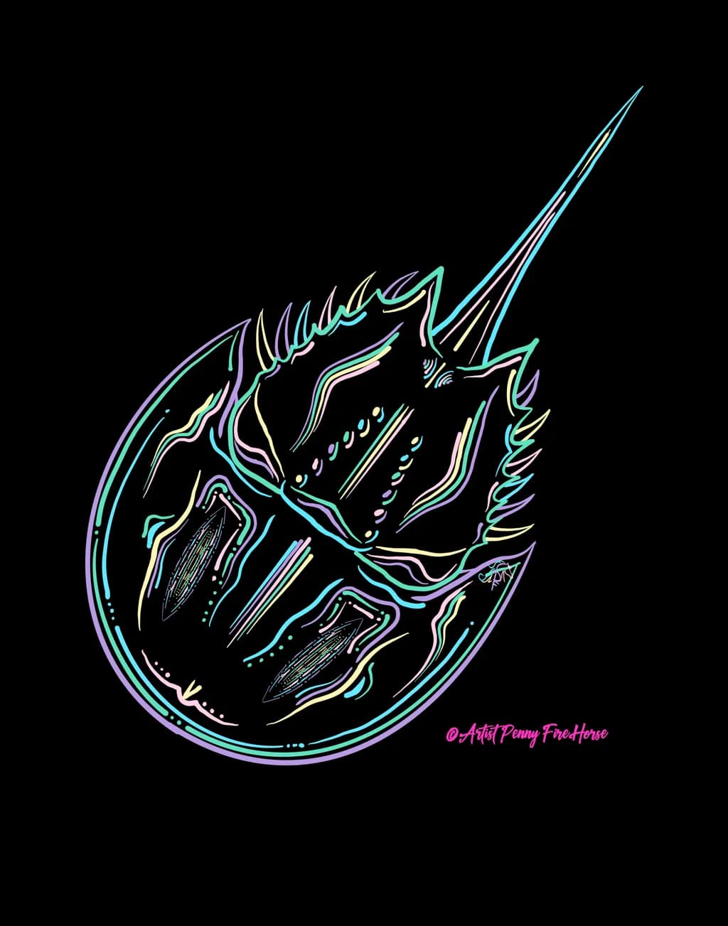 Neon Horseshoe Crab