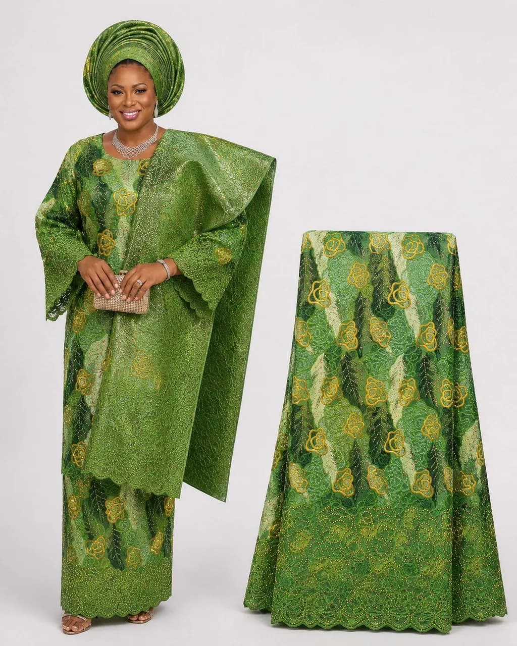 Emerald Lace Elegance