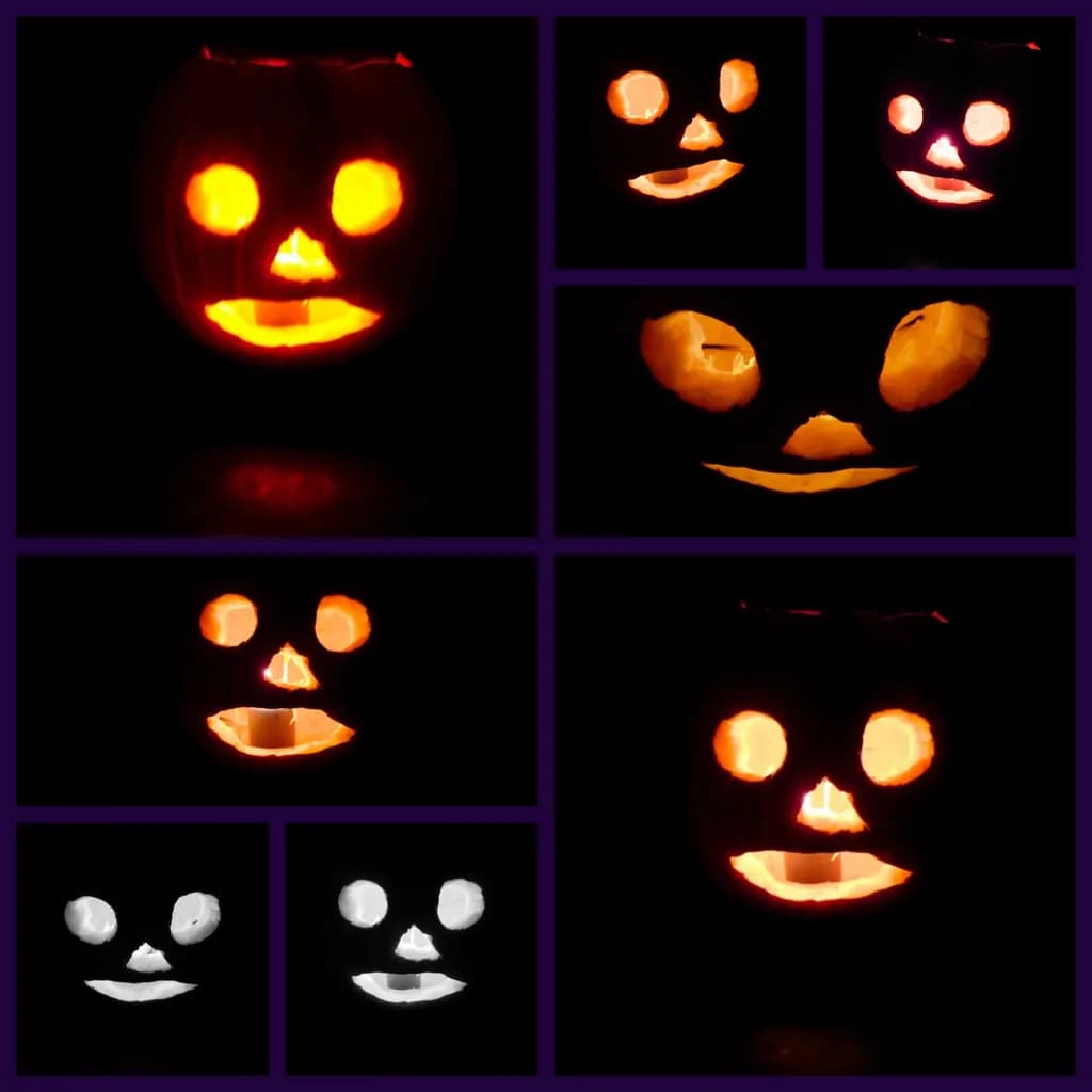 Whimsical Glow: A Playful Pumpkin Portrait Series