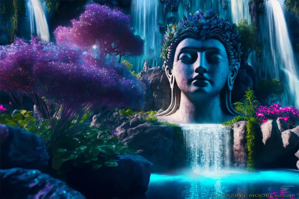 Ethereal Serenity: The Tranquil Embrace of Nature and Spirit