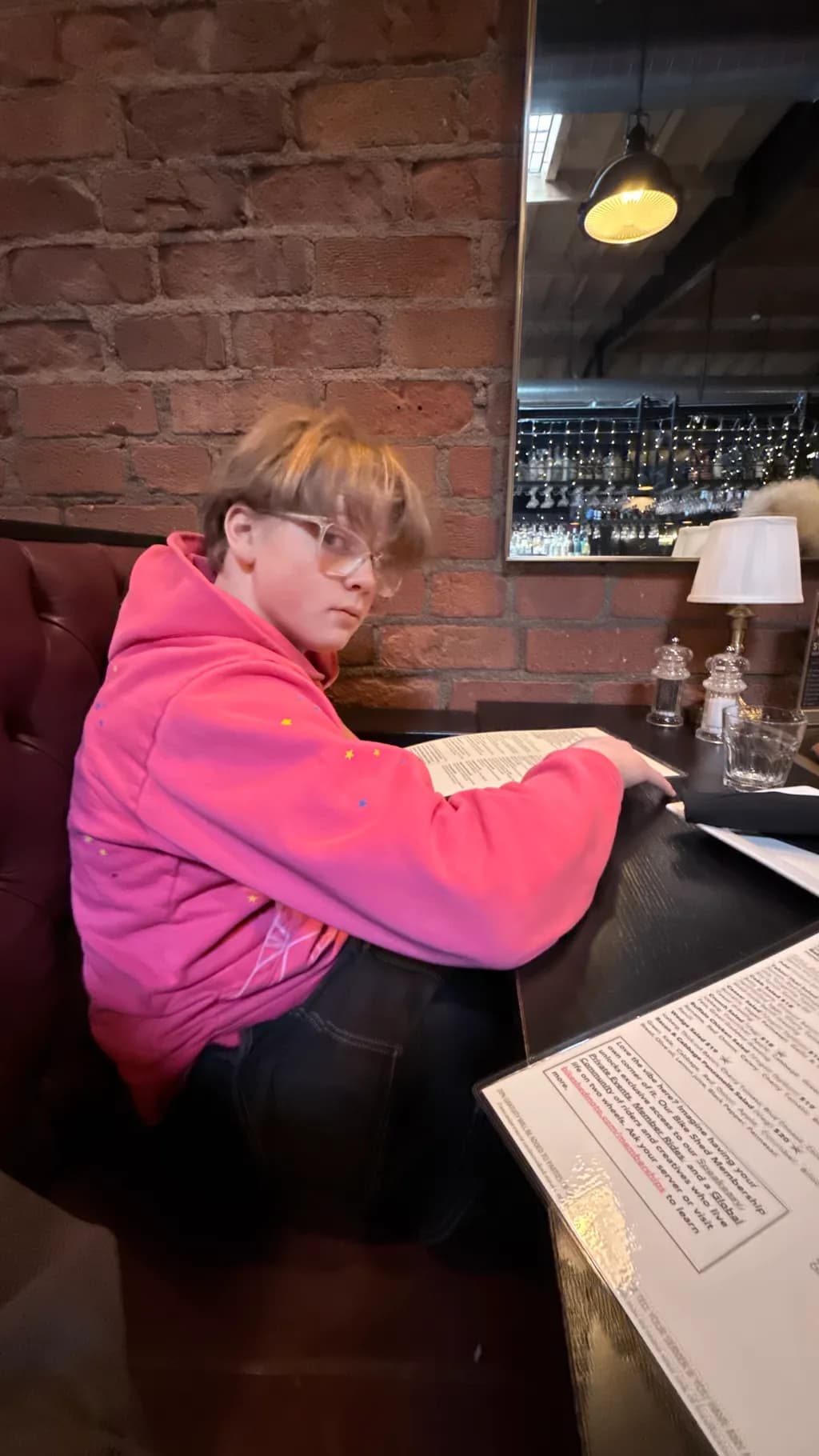 Contemplative Menu Moment
