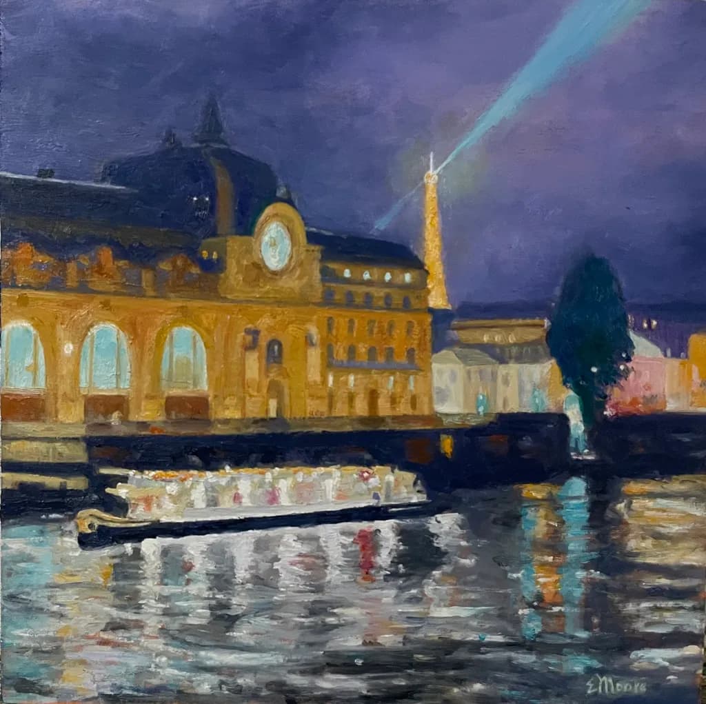 Romantic City Lights Dance on the Seine