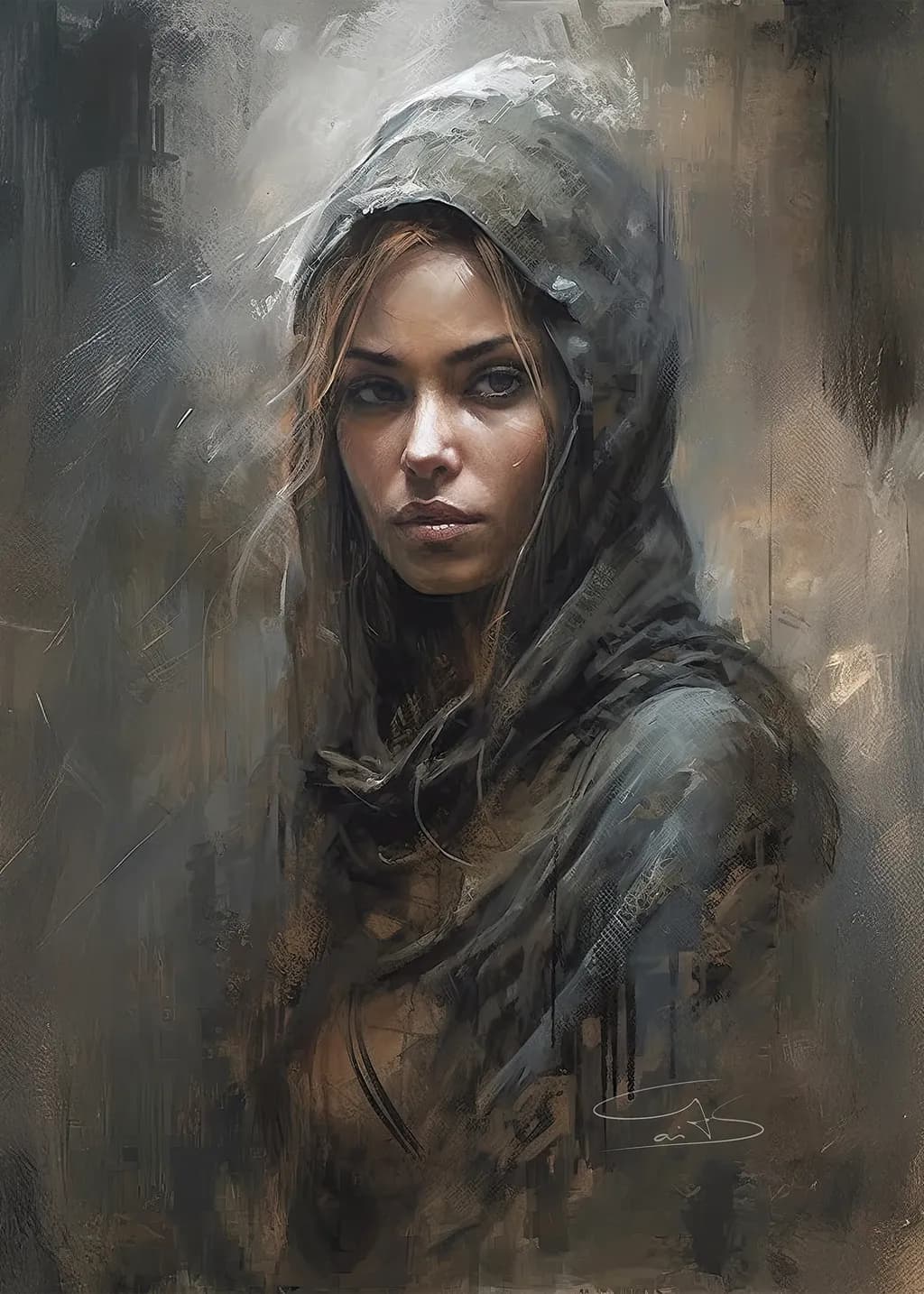 Mysterious Woman Print