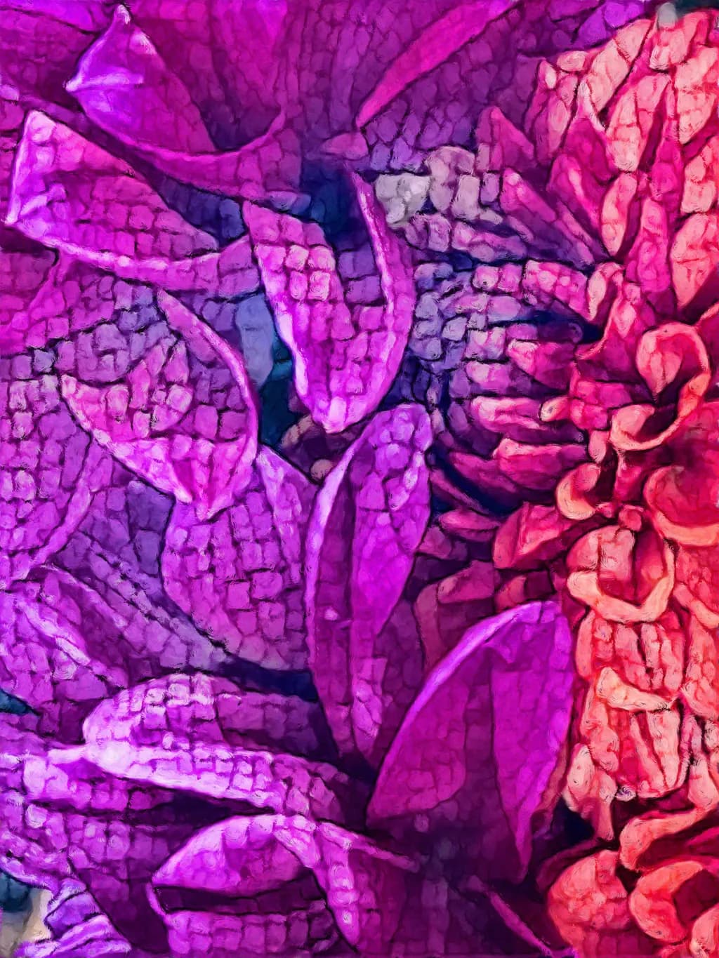 Purple Succulent Texture