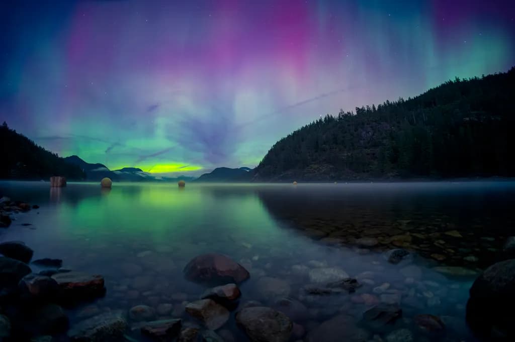 Aurora A Colourful Reflection