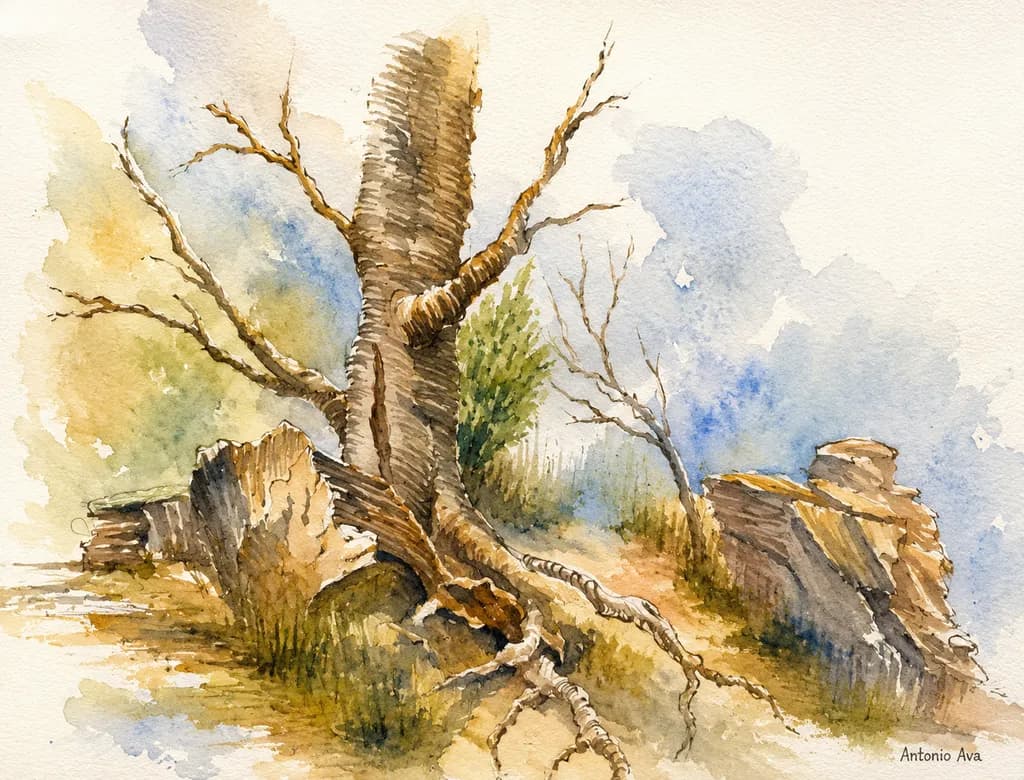 Arbol Acuarela