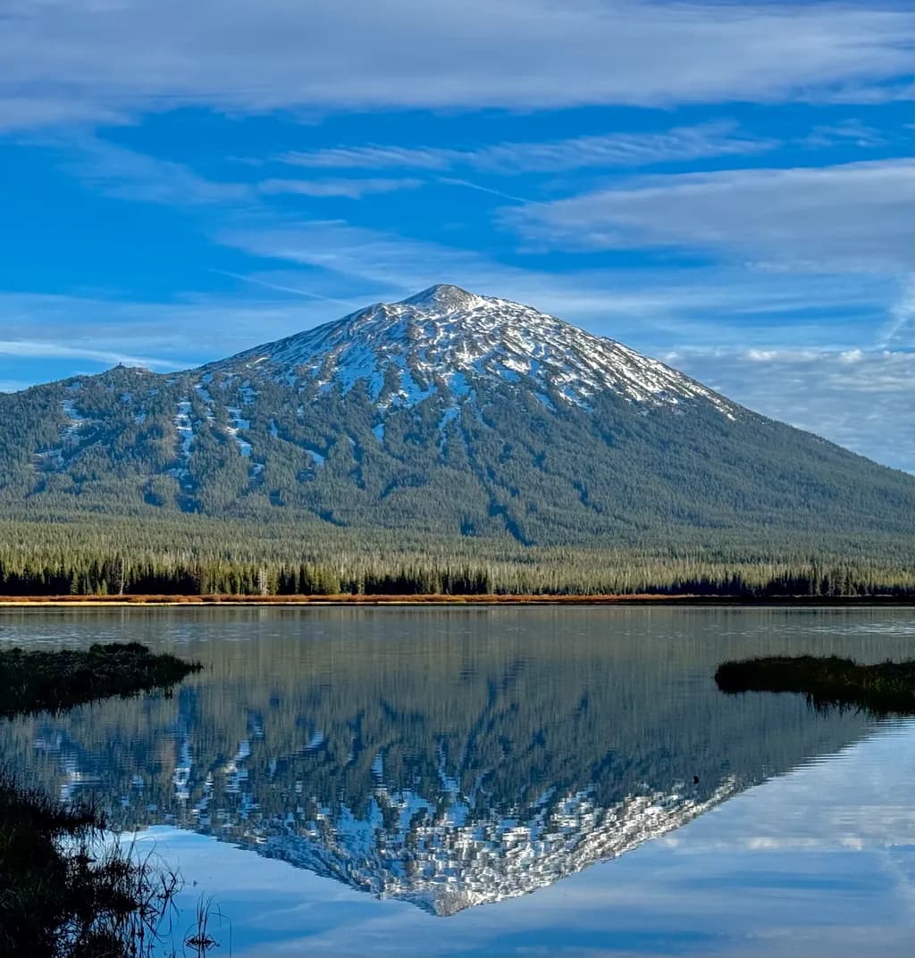 Snowy Summit Reflection