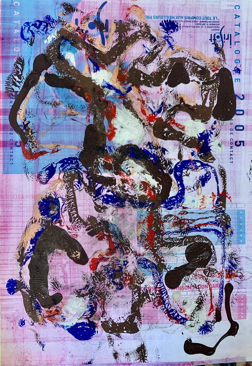 Vibrant Chaos: An Abstract Journey Through Color and Form