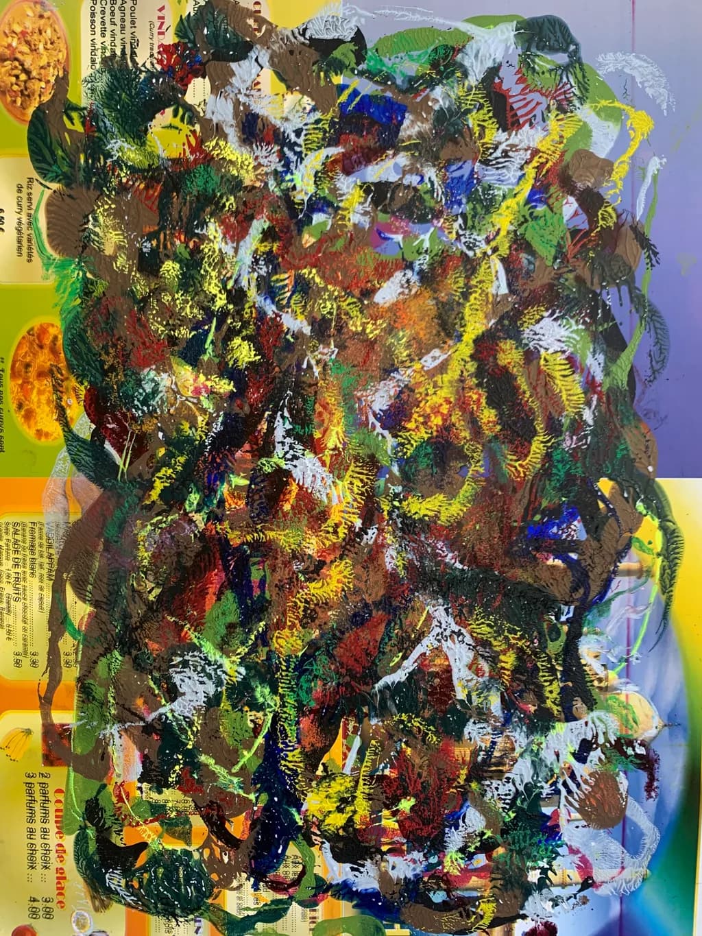 Vibrant Chaos: A Dance of Color and Texture in Abstract Expressionism