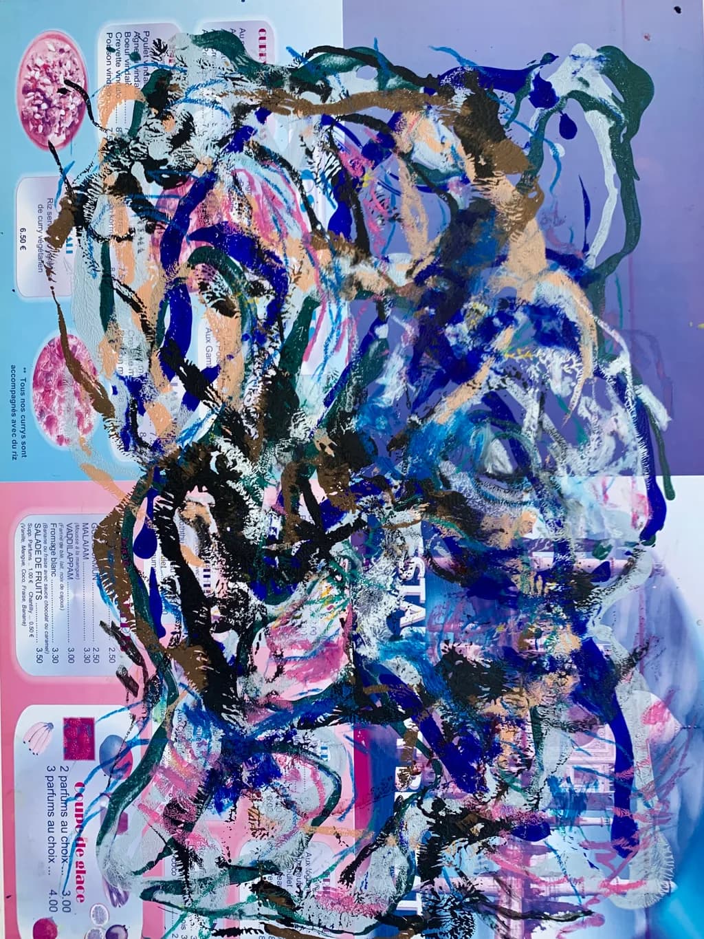 Vibrant Chaos: An Abstract Journey Through Color and Emotion