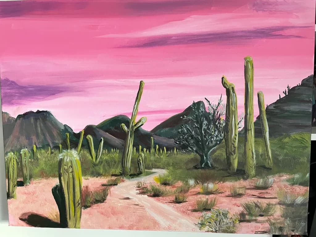 Pink Desert Horizon