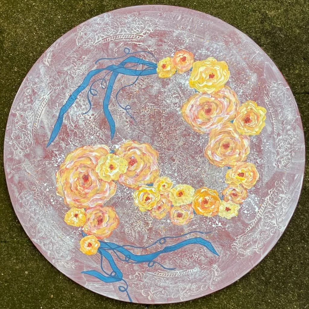 Whispers of Spring: A Floral Dance on a Pink Canvas
