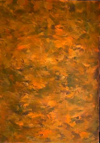 Whispers of Autumn: A Warm Embrace of Earthy Hues in Abstract Expressionism