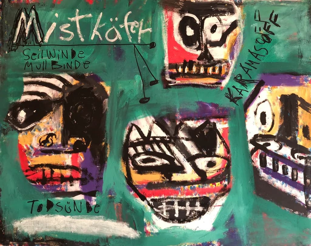 Faces of Emotion: A Colorful Exploration of Identity and Expression in Abstract Art