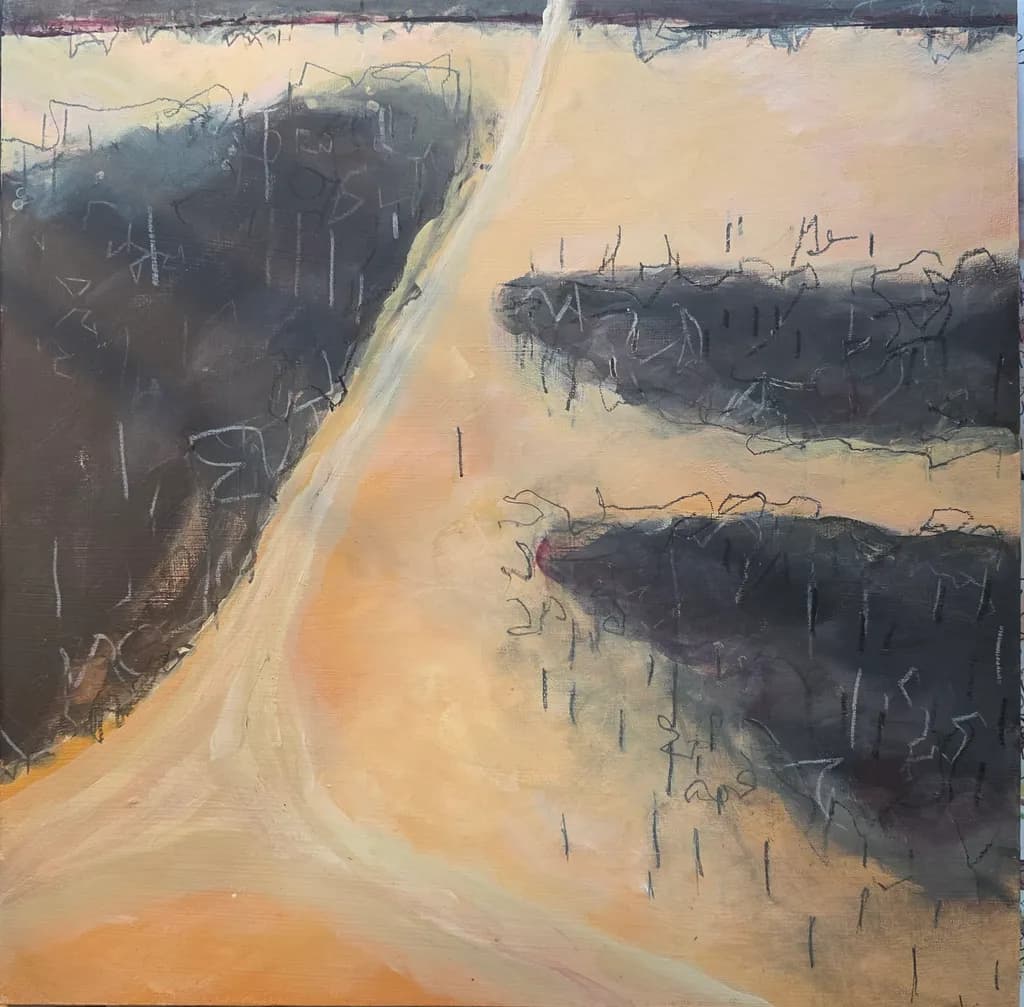 Whispers of the Path: A Journey Through Abstract Landscapes