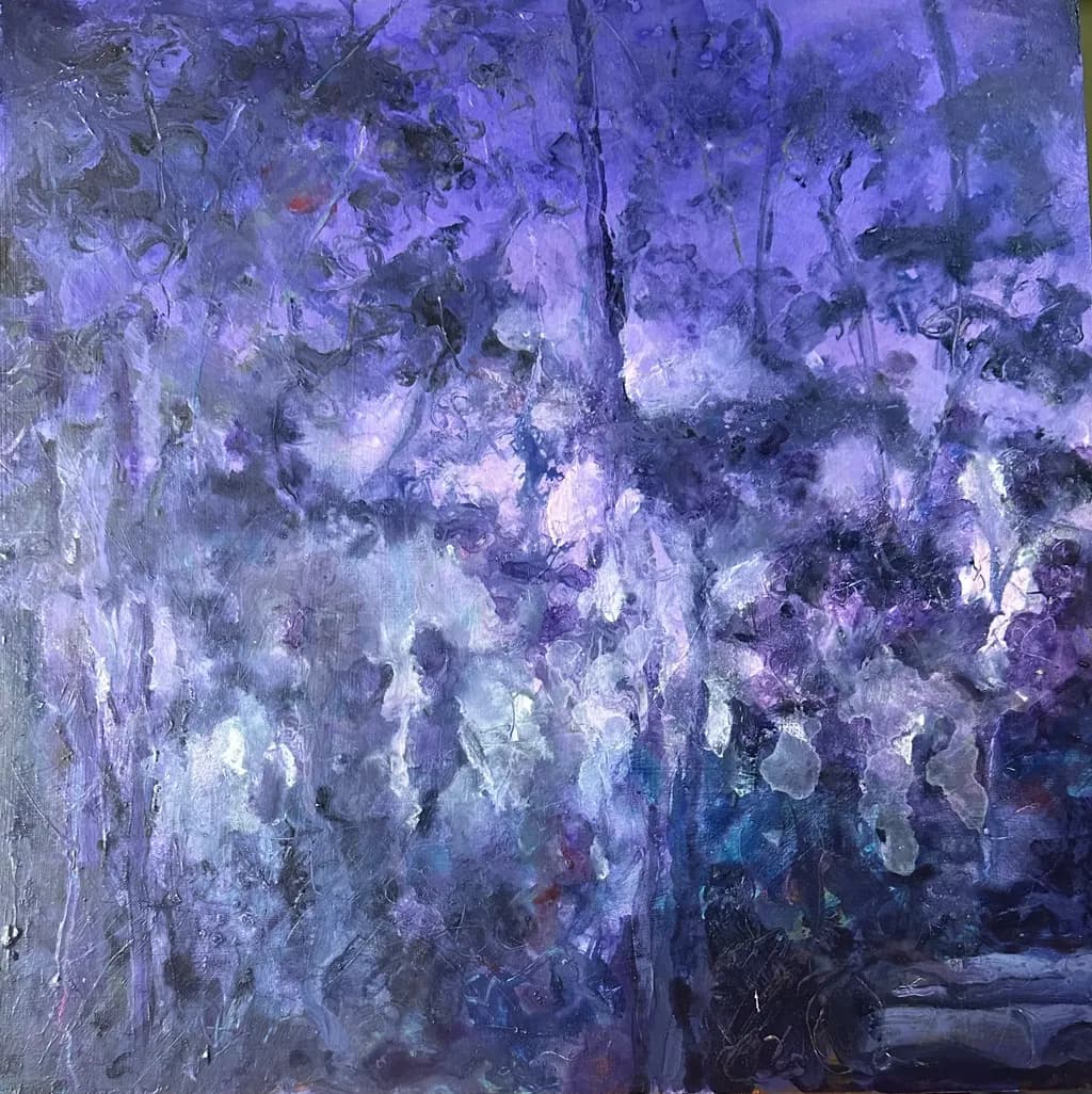 Whispers of Twilight: A Dreamy Dance in Shades of Purple