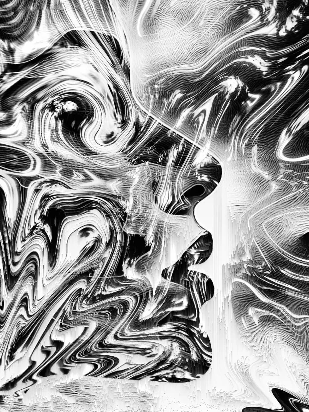 Whispers of the Soul: An Abstract Journey Through Light and Shadow