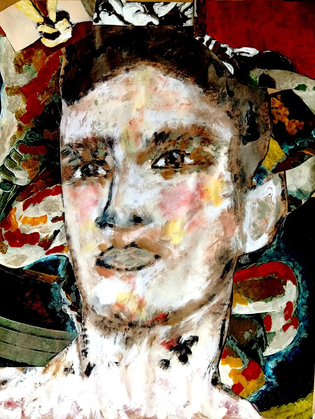 Young boy looking beyond reality