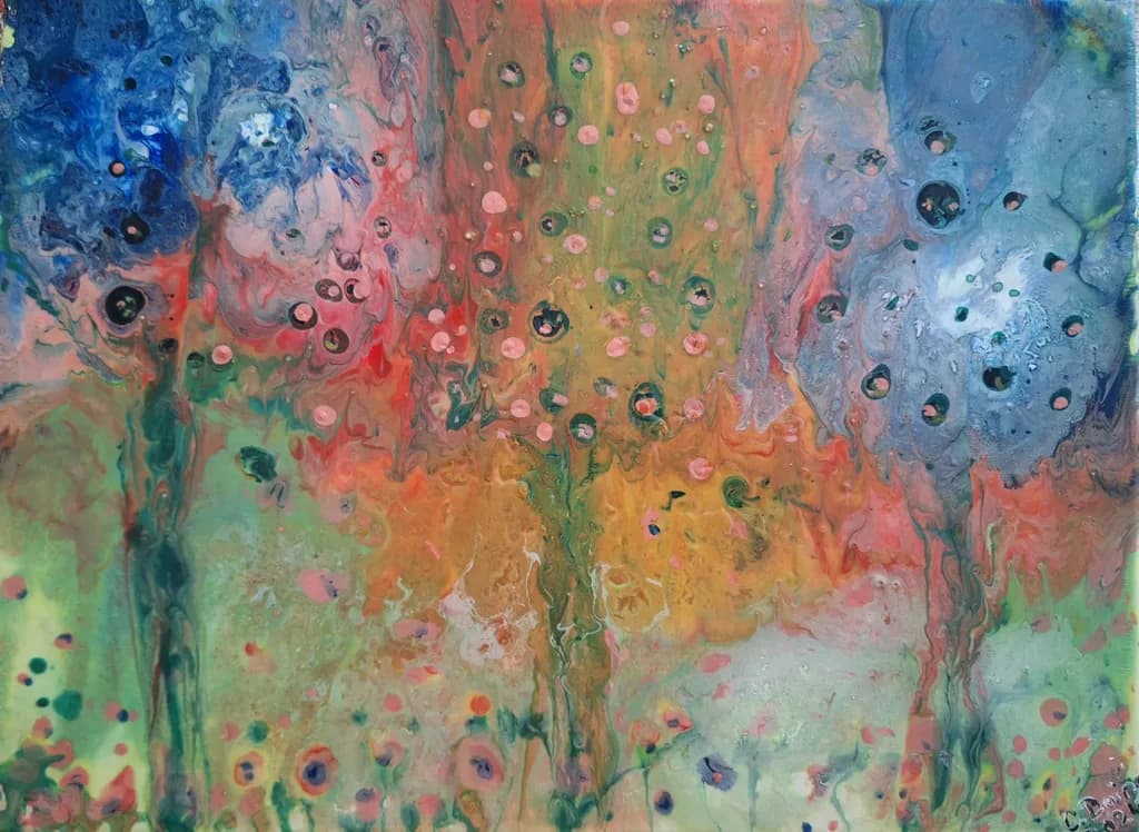 Whispers of Color: A Vibrant Dance of Abstract Flora