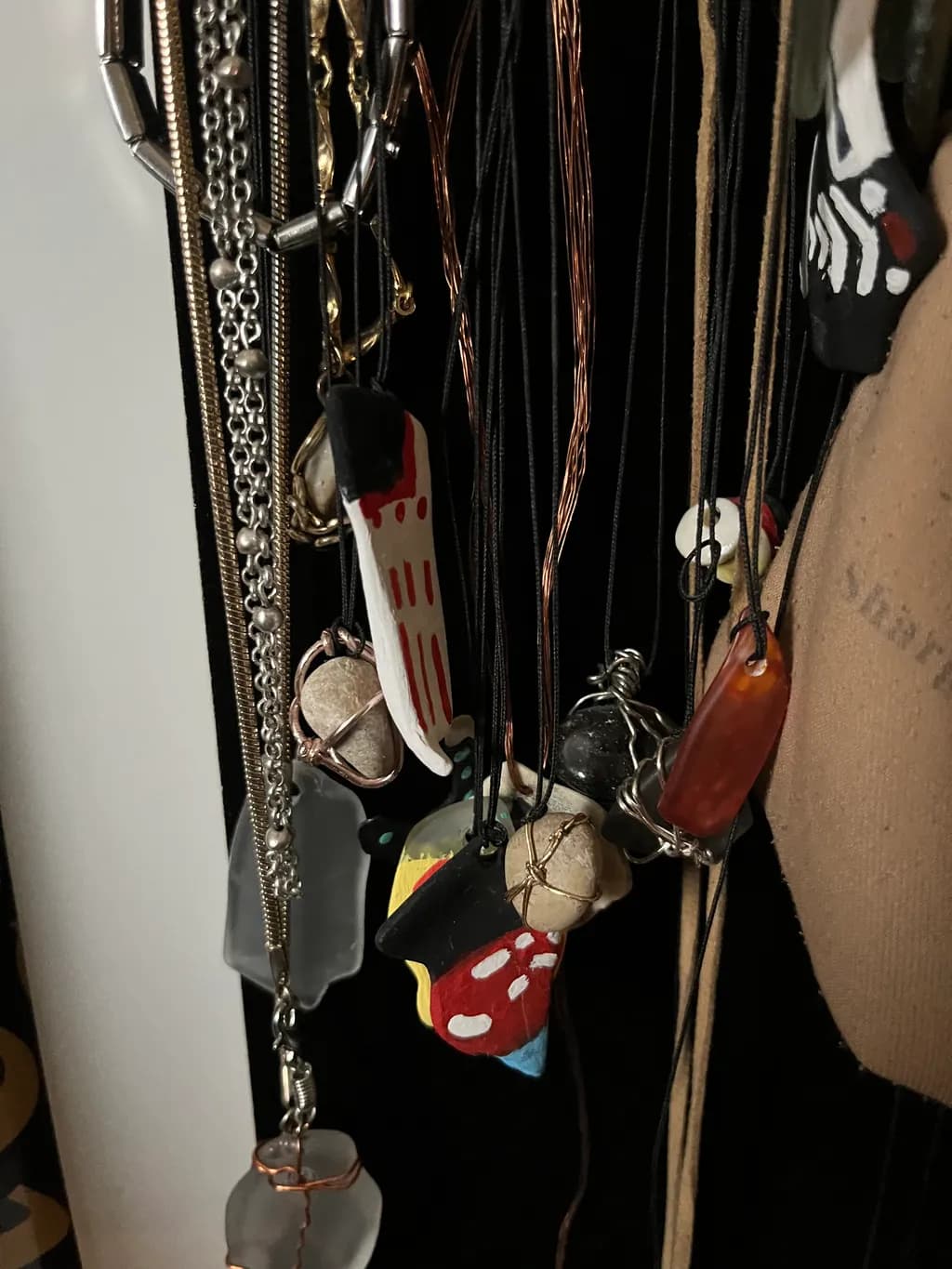 Stone and Wire Pendants