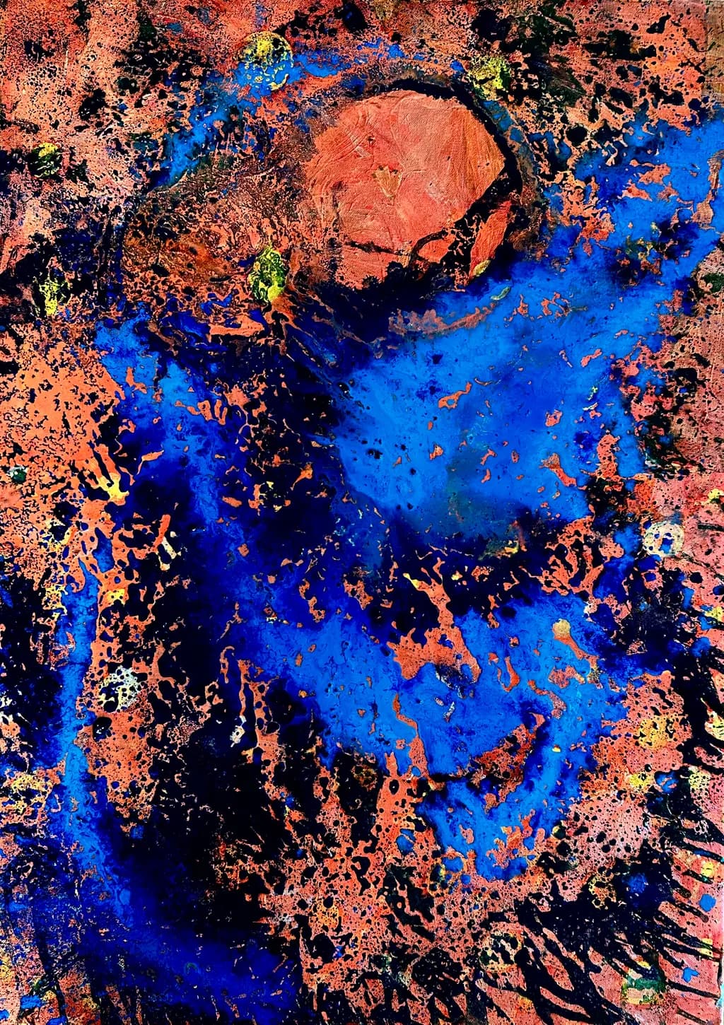 Vibrant Chaos: An Abstract Journey Through Color and Texture