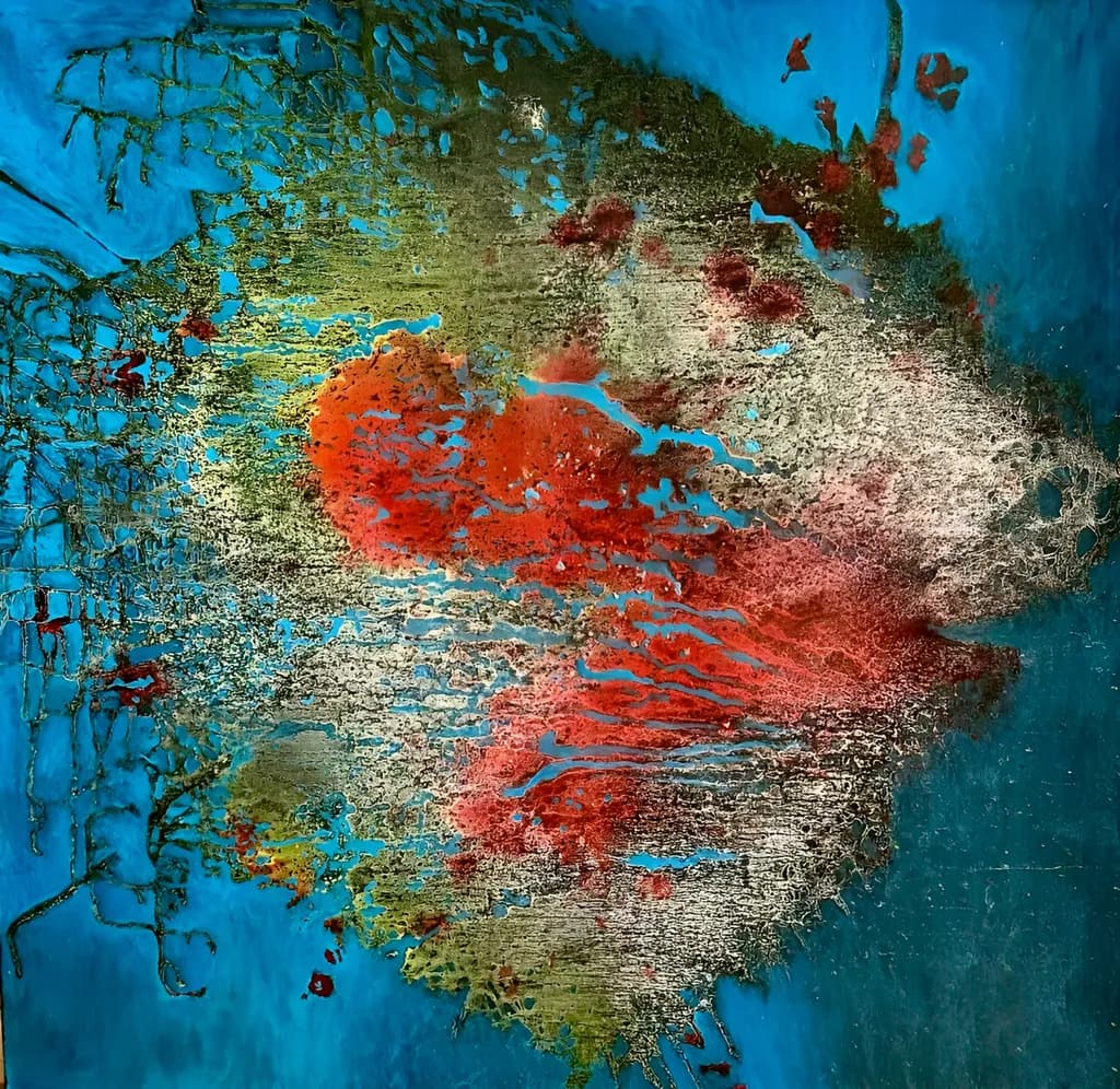 Vibrant Harmony: A Dance of Color and Texture in Abstract Art