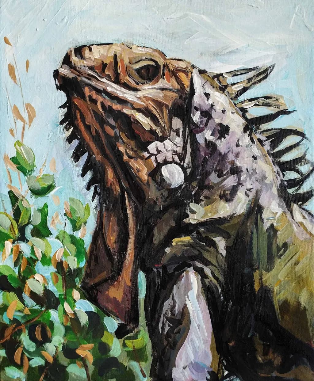 Majestic Iguana: A Vibrant Portrait of Nature's Resilience