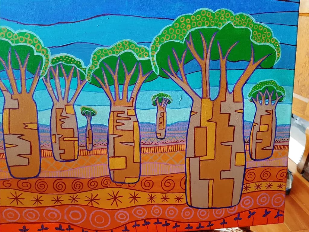 Patterned Baobabs