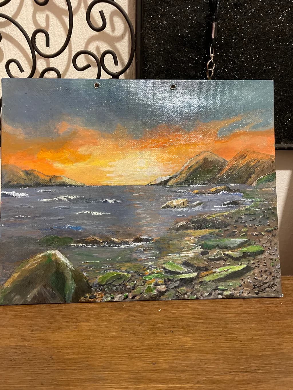 Rocky Shoreline Sunset