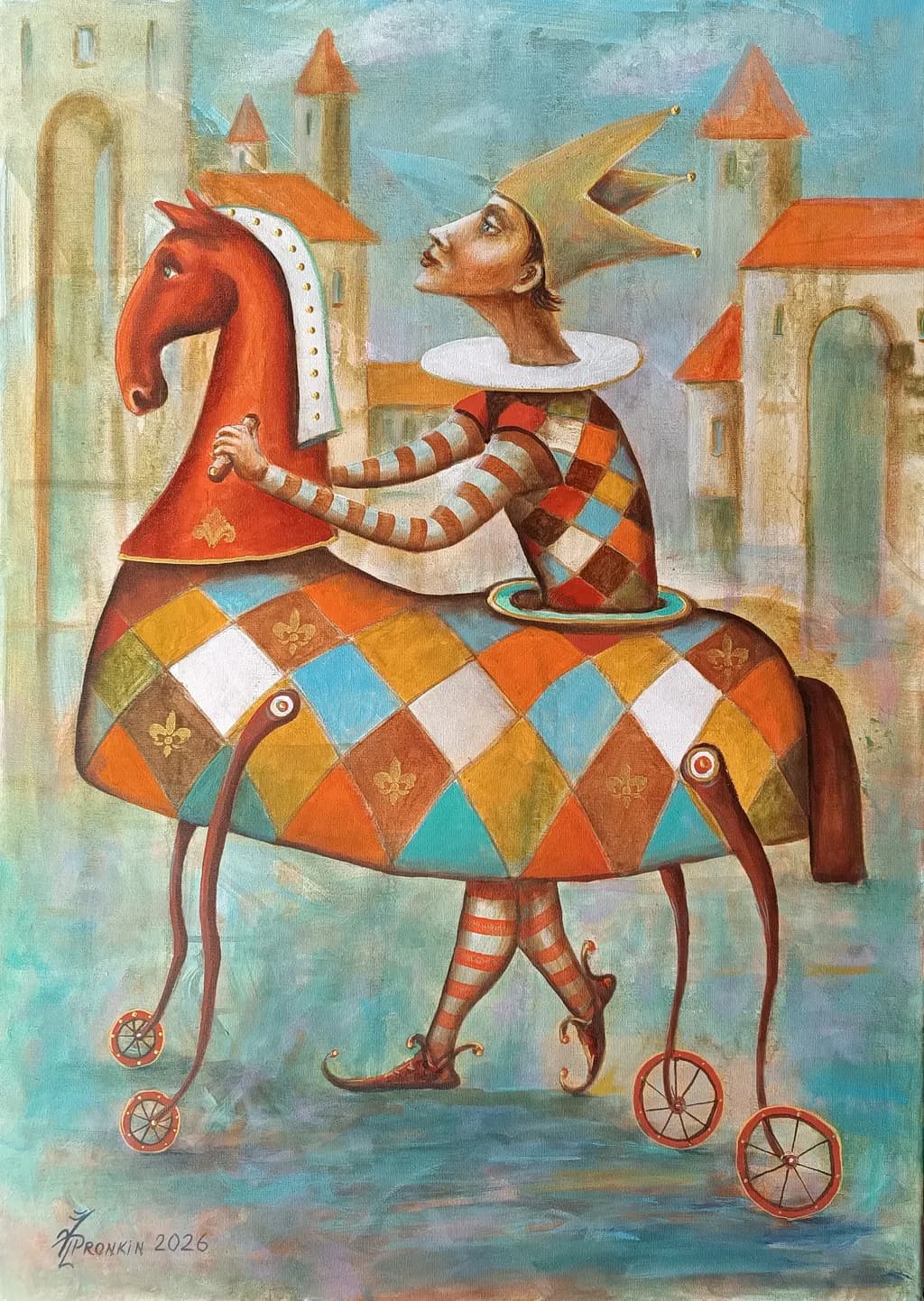 Harlequin Horse Rider