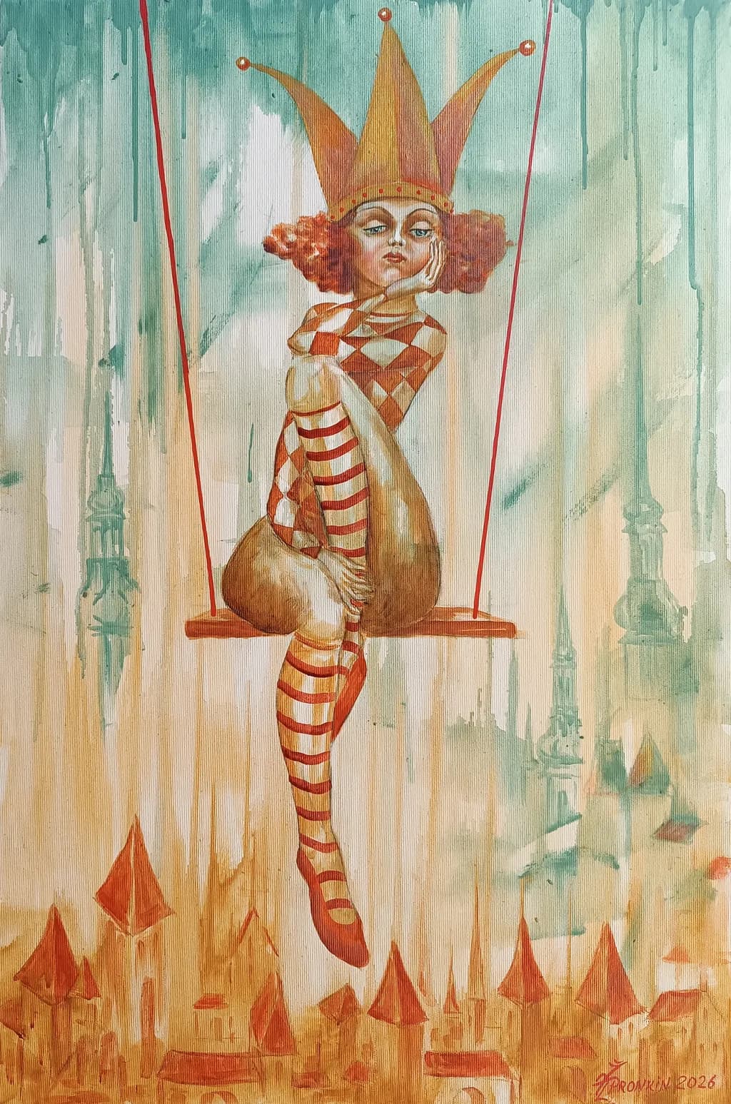 Jester on a Swing