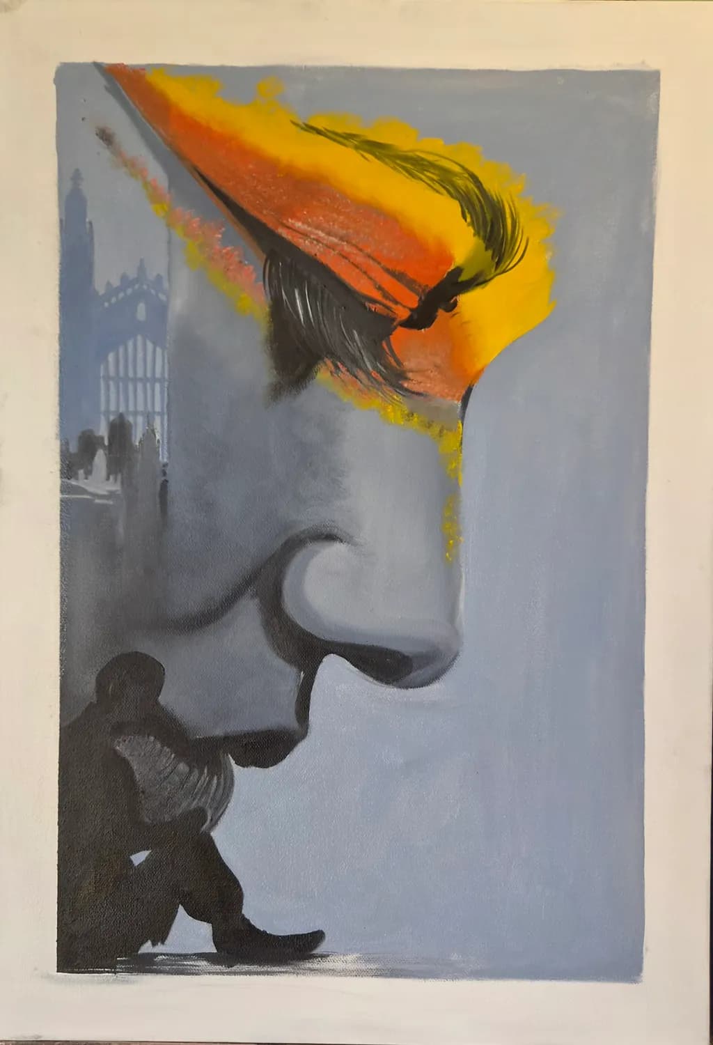Woman in Orange Hat