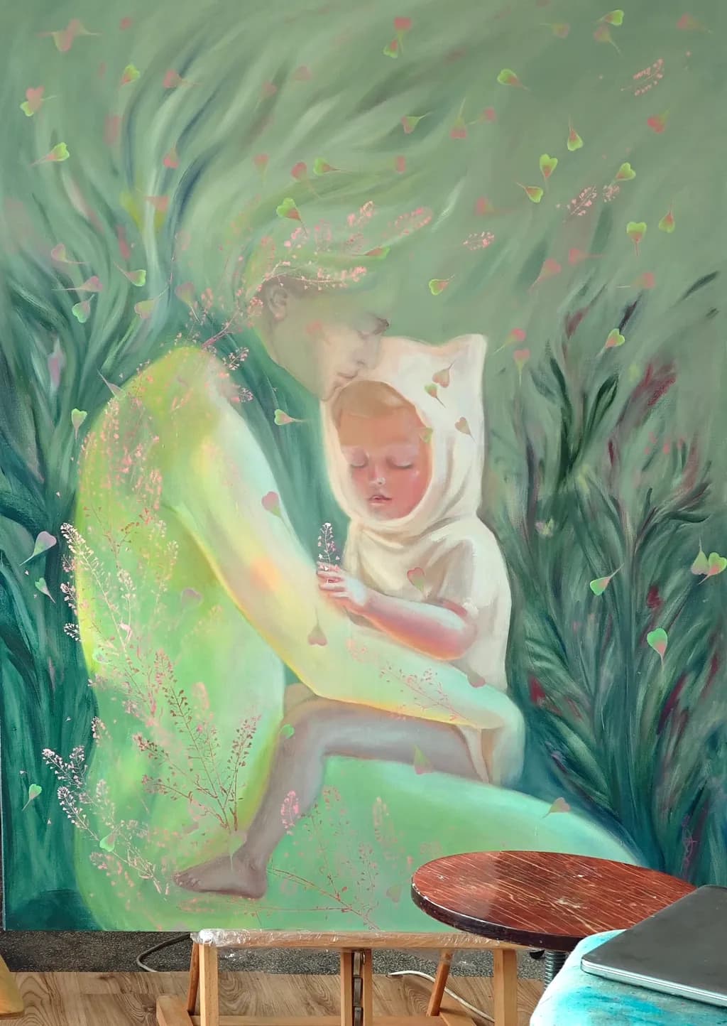 Embrace in Greenery