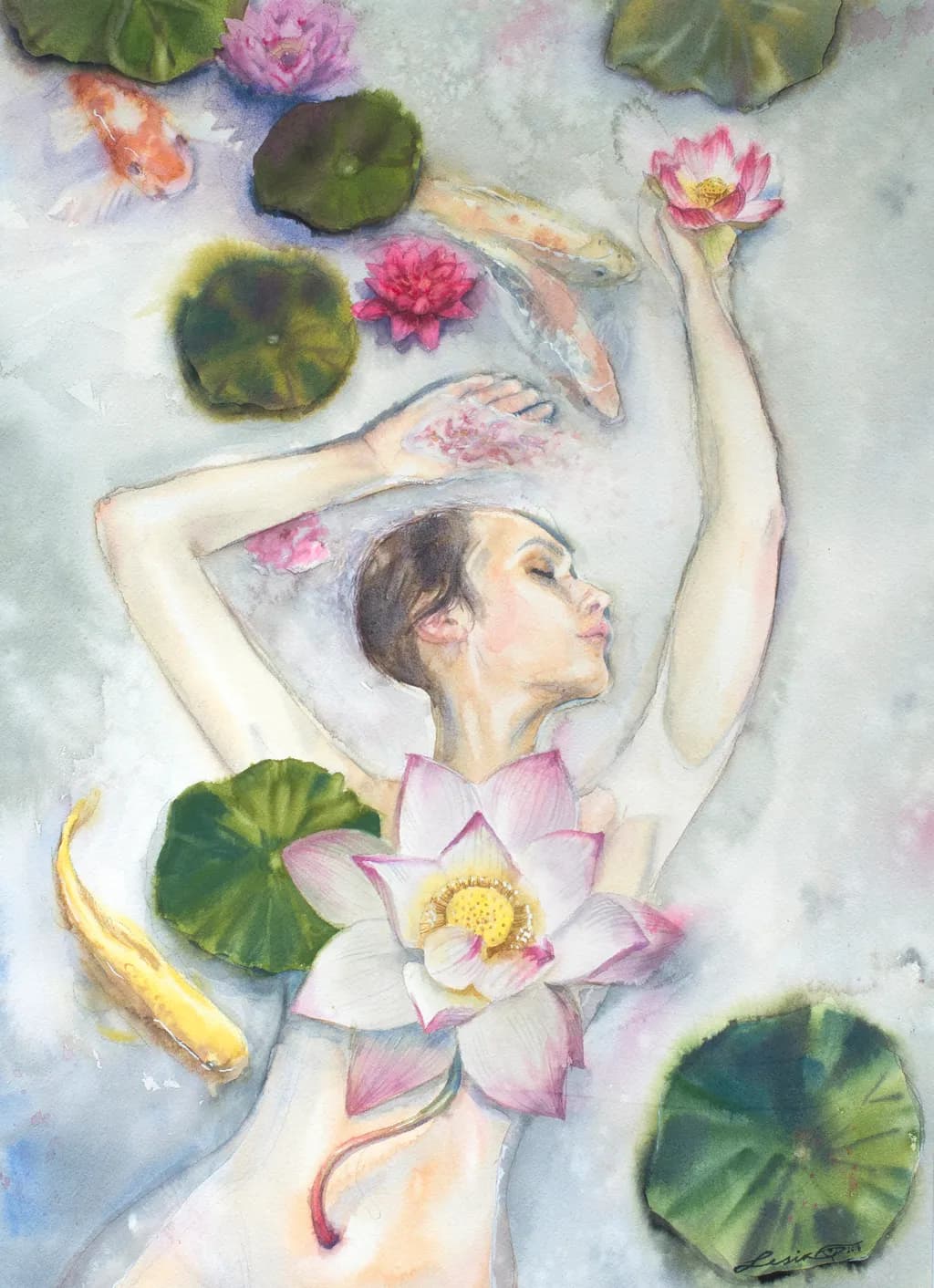 Lotus and Koi Dreams