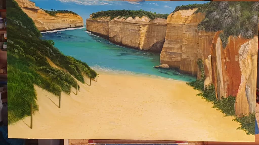 Coastal Cliffs and Beach