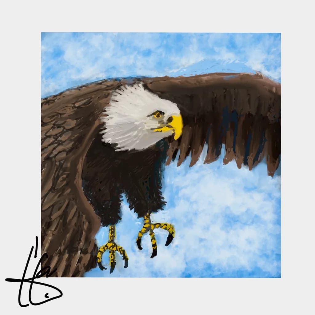 Majestic Eagle in Flight