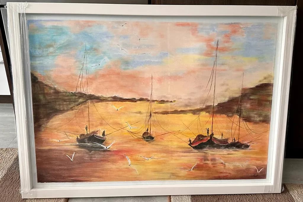 Golden Harbor Dusk