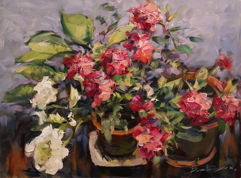 Potted Flowers Arrangement