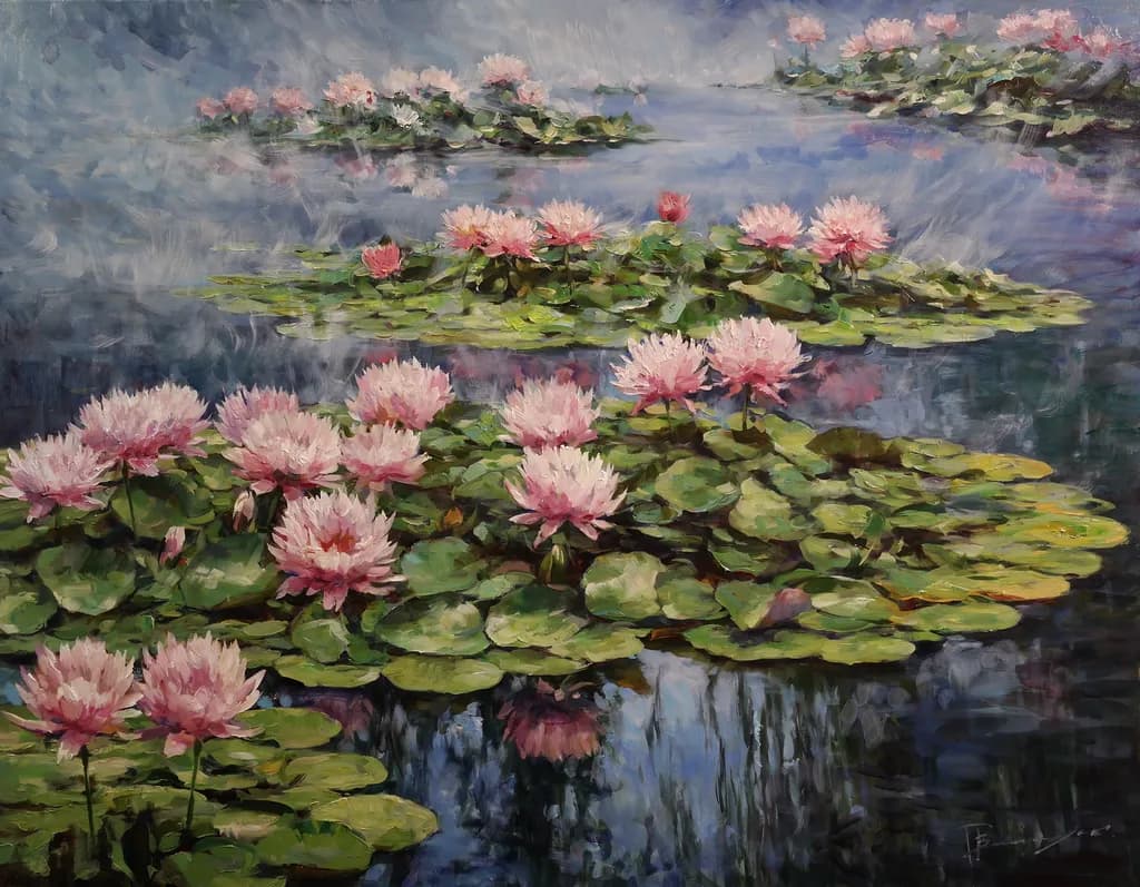 Water Lily Reflections