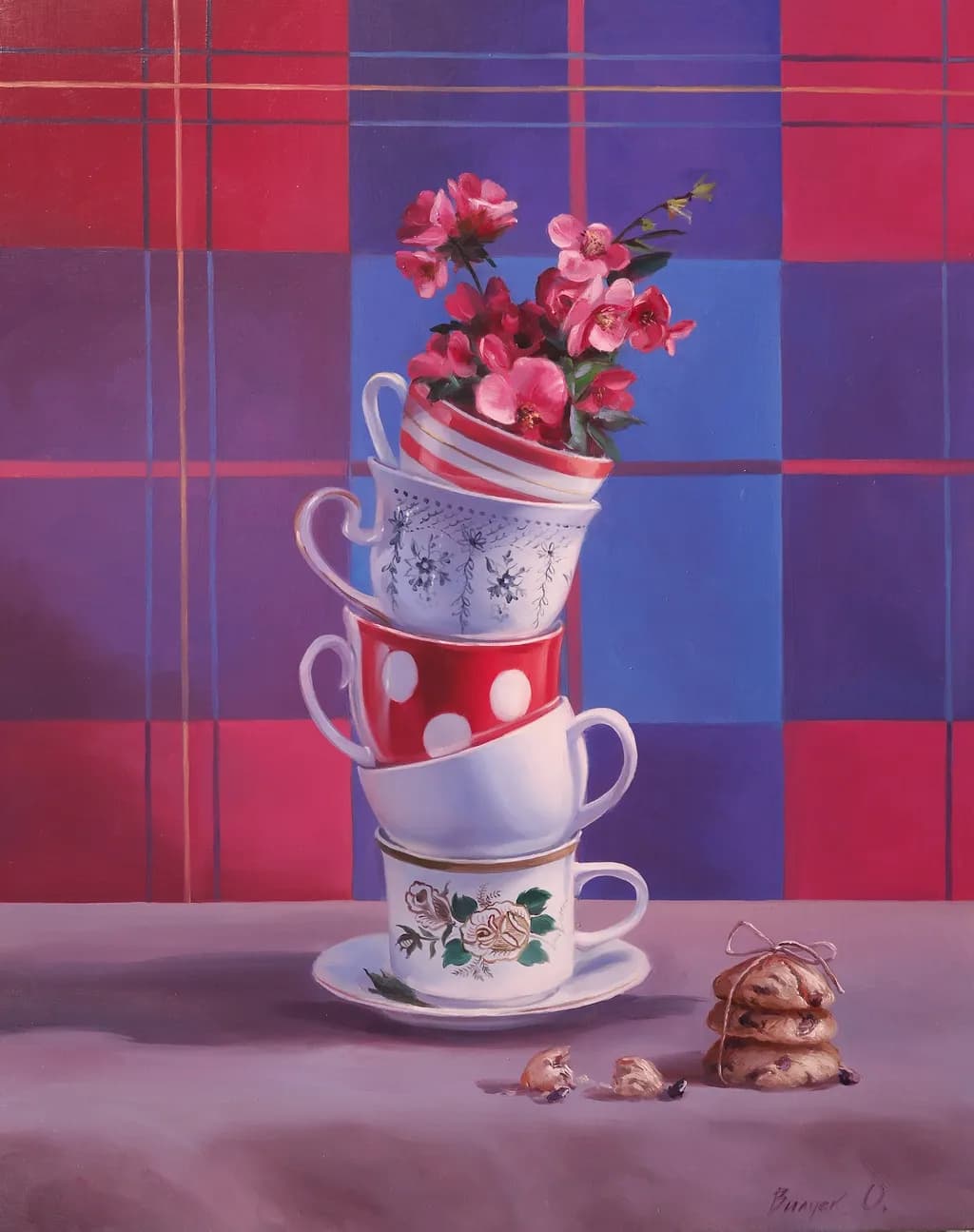 Stacked Tea Cups