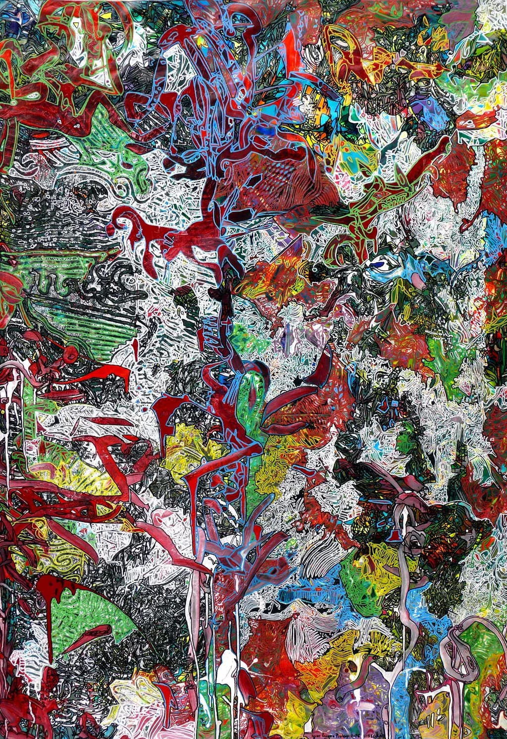 Blue Tree Abstract