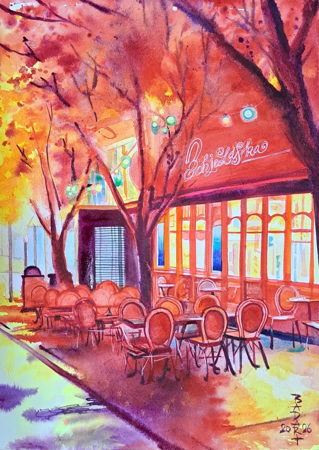 Autumn Café Glow